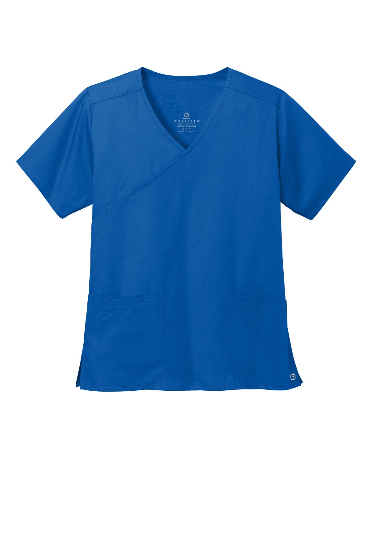 Wink Women's WorkFlex Mock Wrap Top - Royal