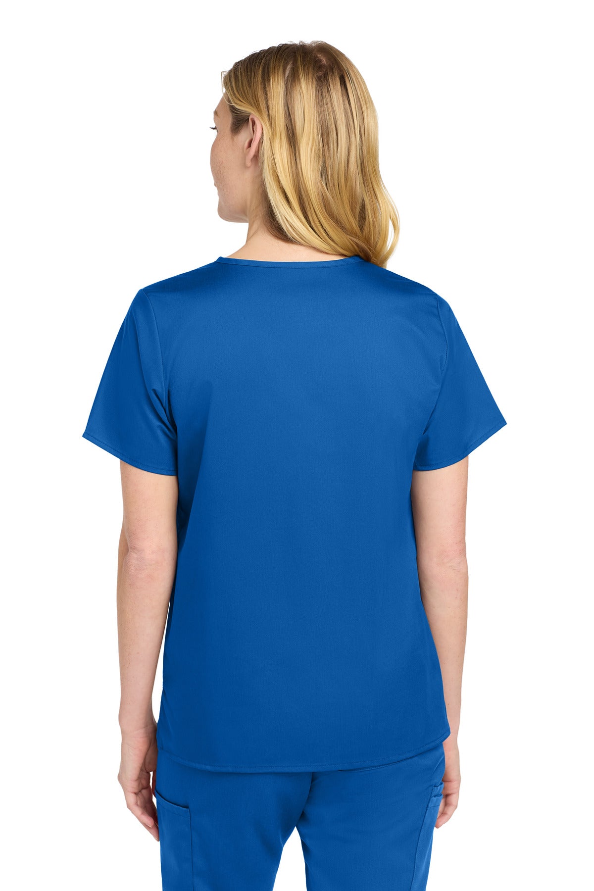Wink Women's WorkFlex Mock Wrap Top - Royal
