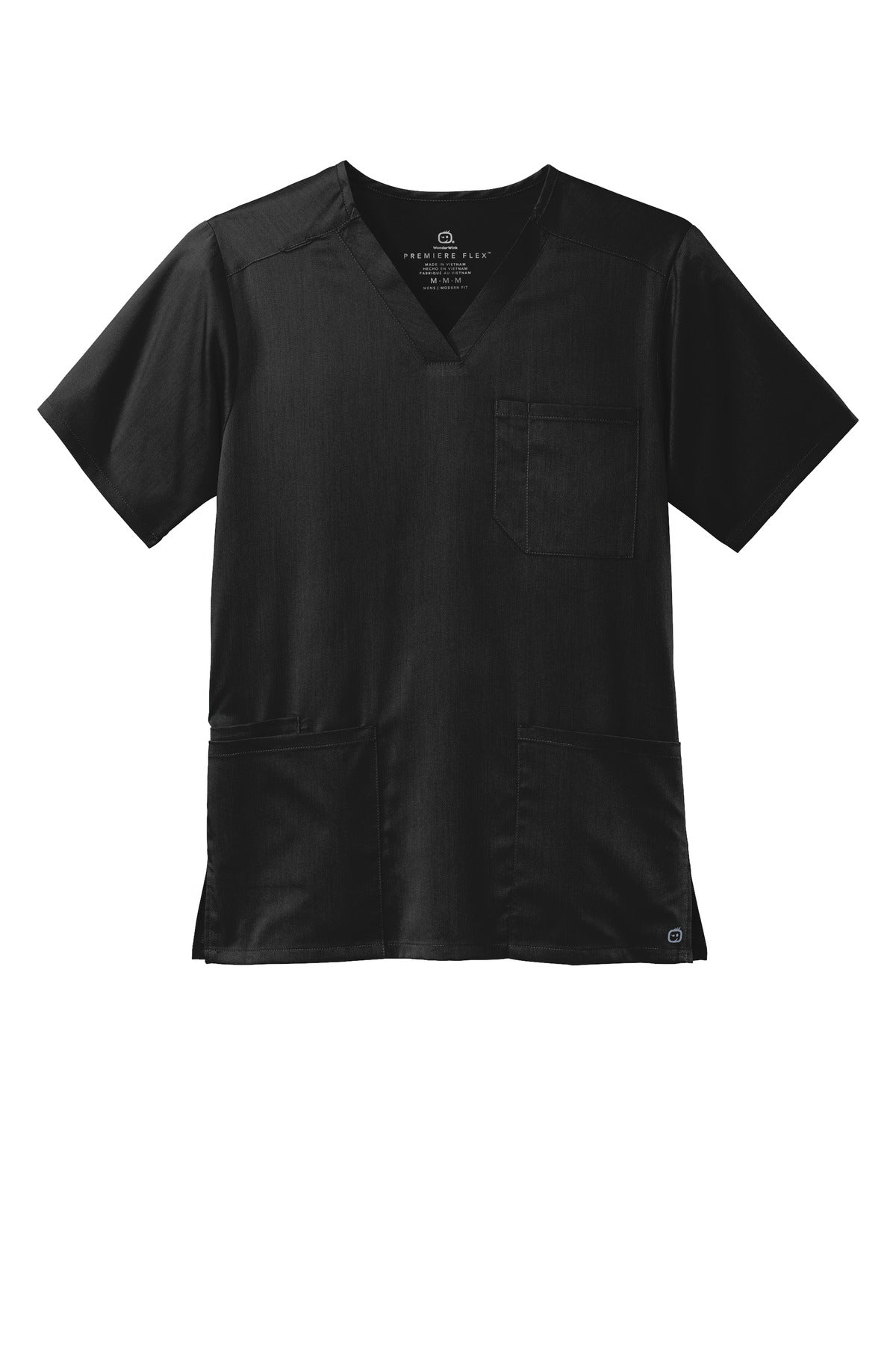 Wink Men's Premiere Flex V-Neck Top - Black