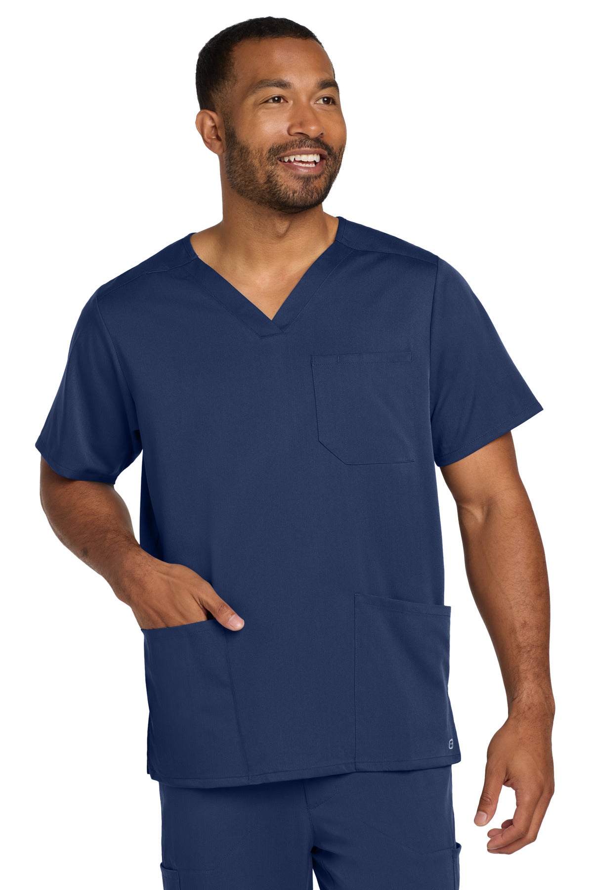Wink Men's Premiere Flex V-Neck Top - Navy