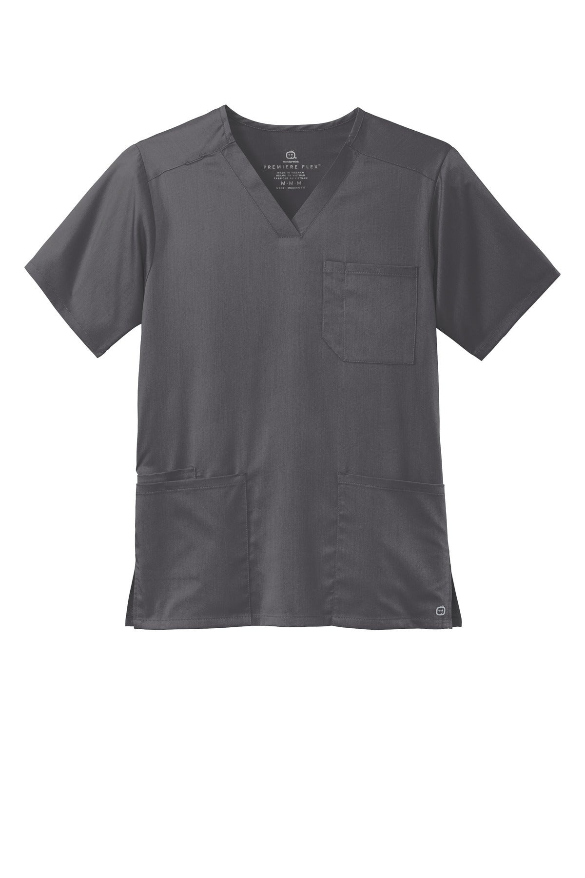 Wink Men's Premiere Flex V-Neck Top - Pewter