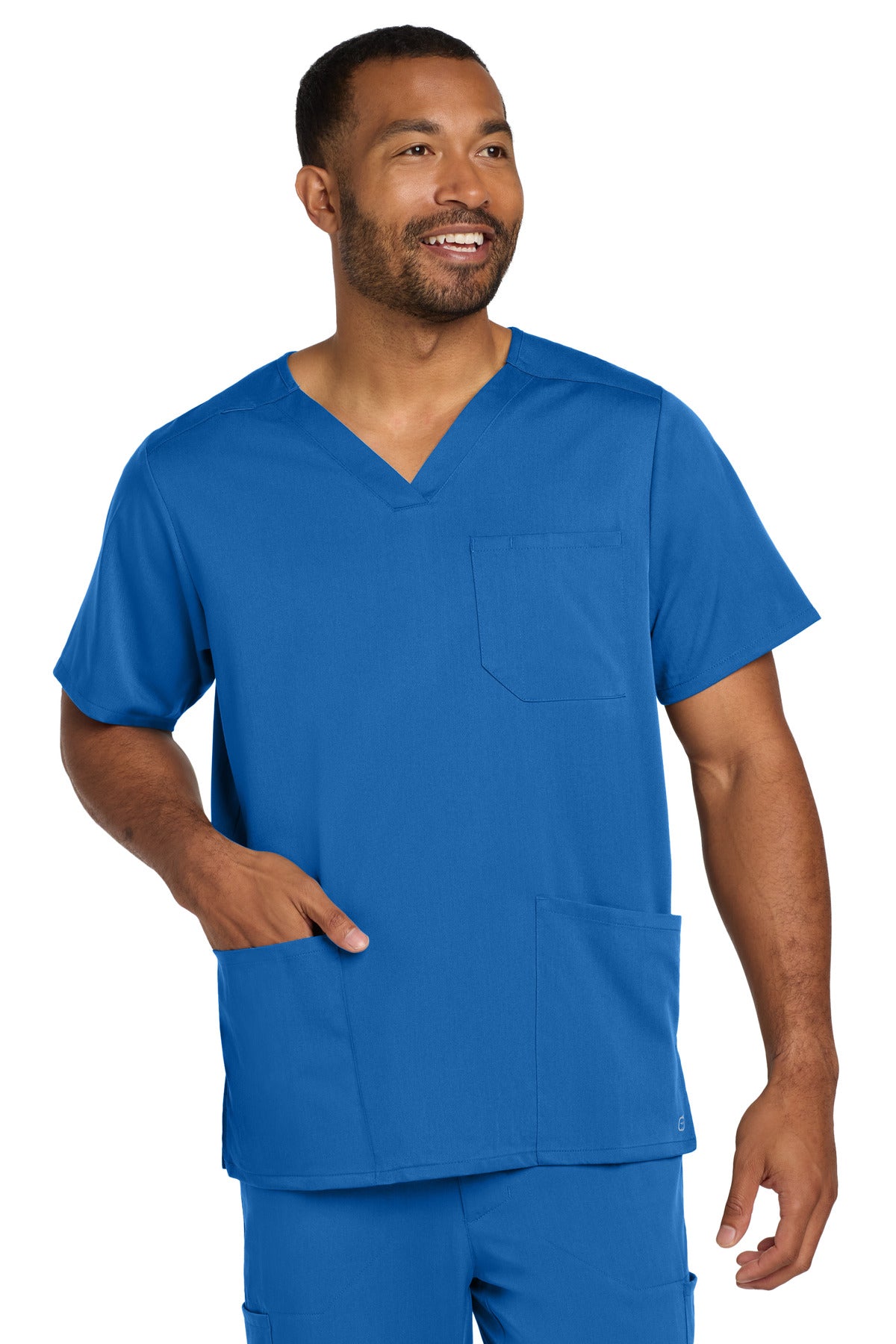 Wink Men's Premiere Flex V-Neck Top - Royal