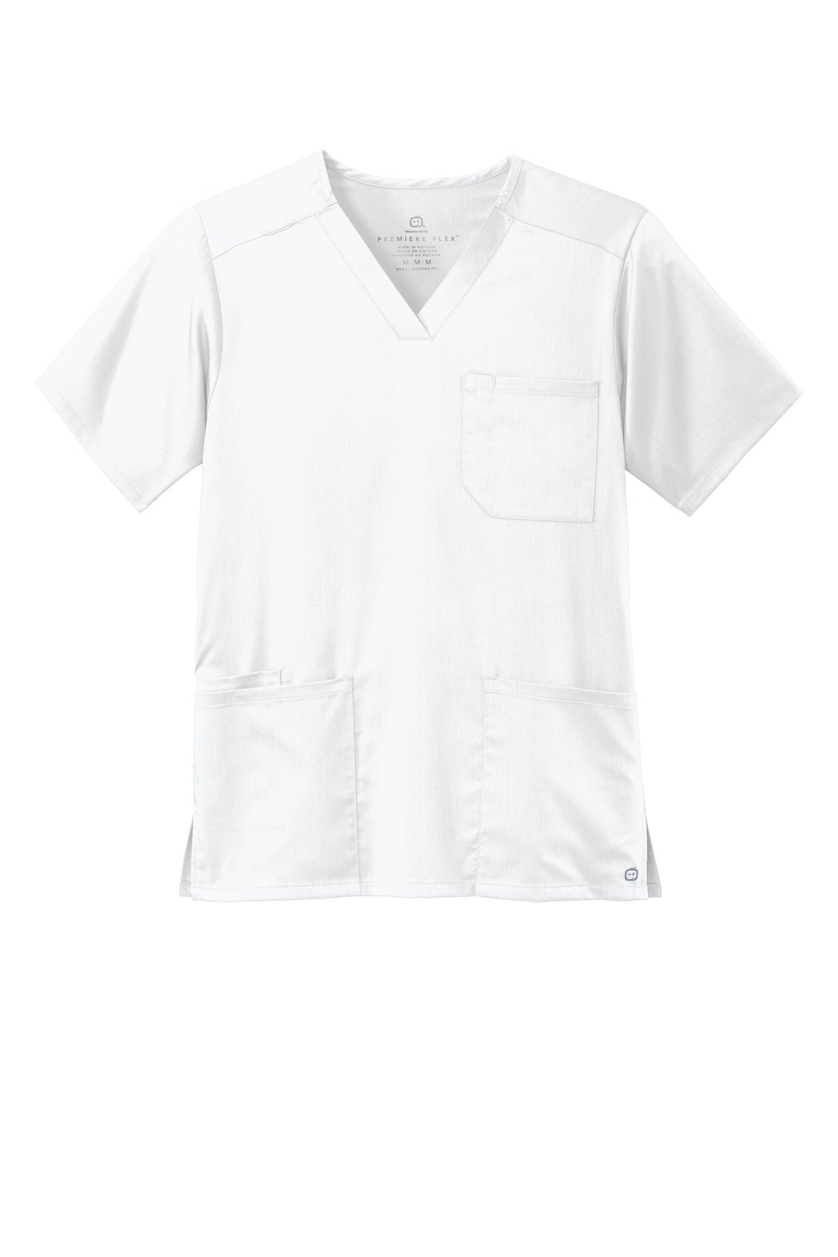 Wink Men's Premiere Flex V-Neck Top - White