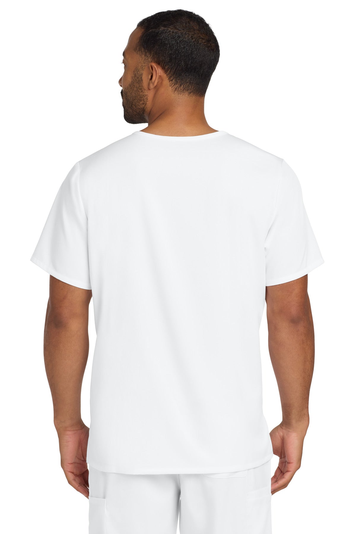 Wink Men's Premiere Flex V-Neck Top - White