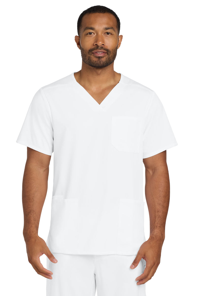 Wink Men's Premiere Flex V-Neck Top - White