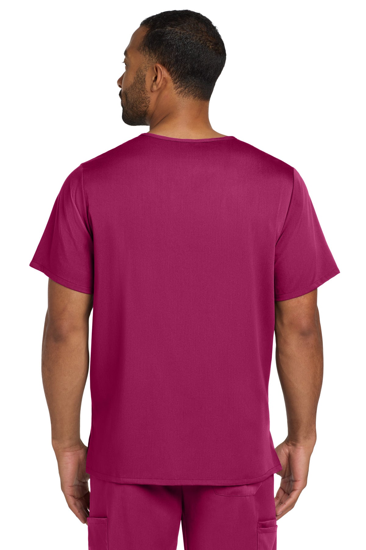 Wink Men's Premiere Flex V-Neck Top - Wine