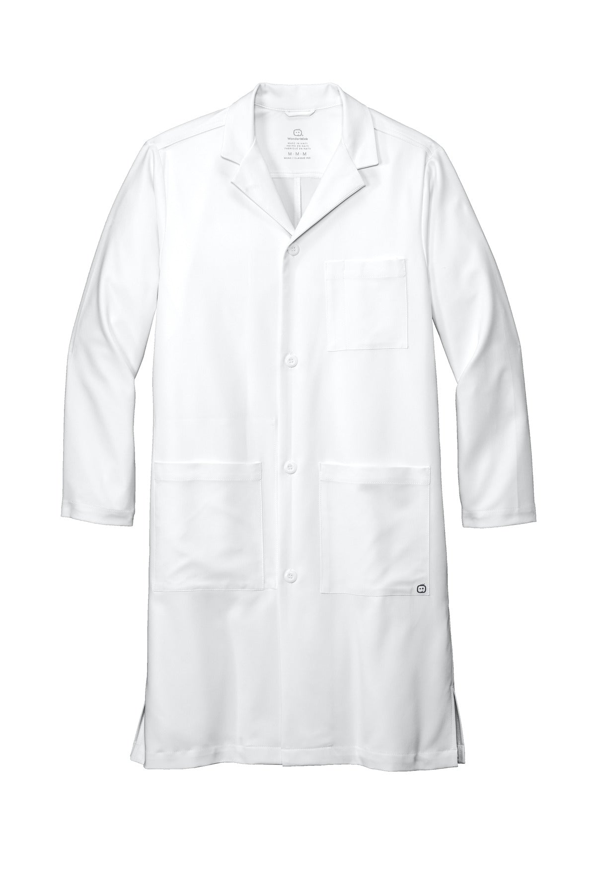 Wink Men's Long Lab Coat - White