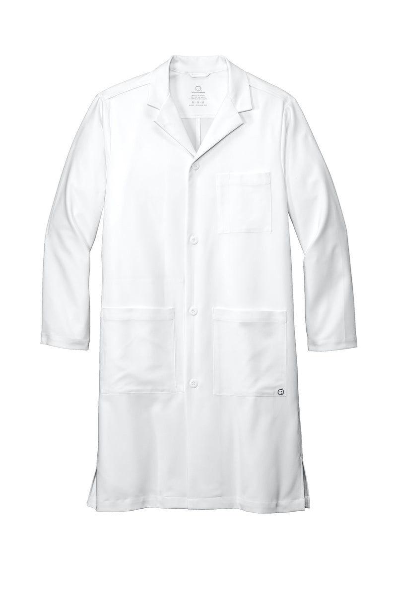 Wink Men's Long Lab Coat - White
