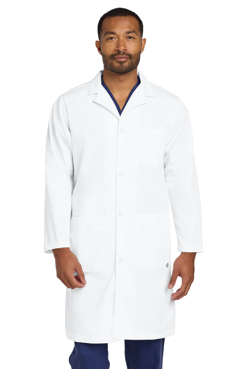 Wink Men's Long Lab Coat - White