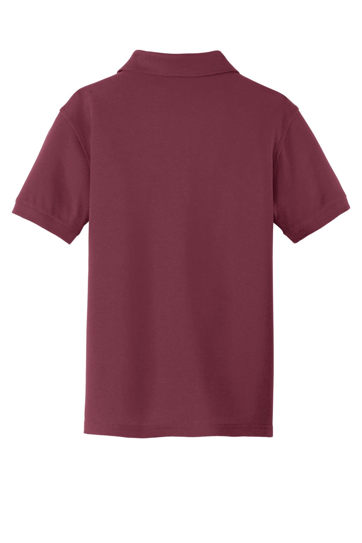 Port Authority Youth Core Classic Pique Polo - Burgundy