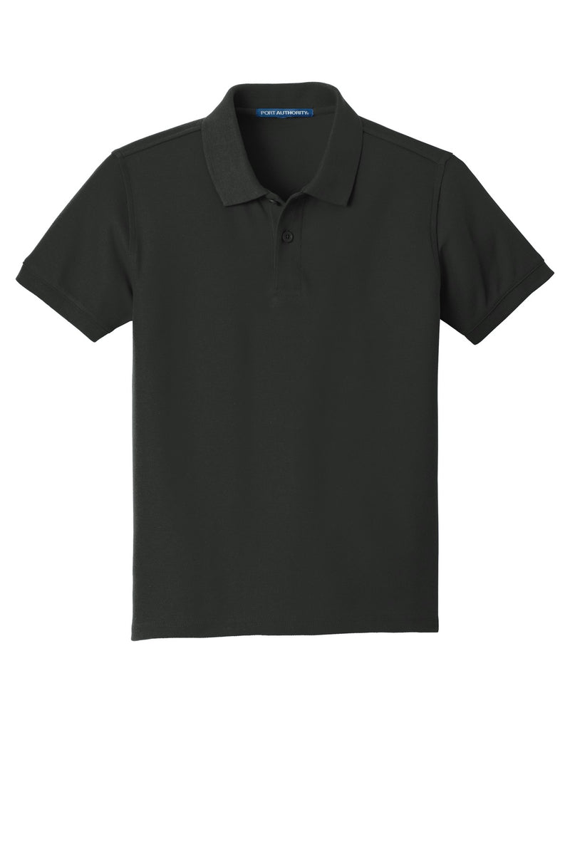 Port Authority Youth Core Classic Pique Polo - Deep Black