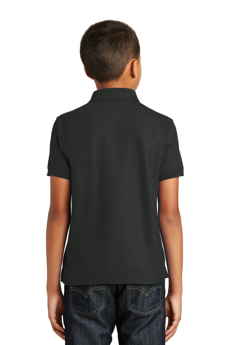 Port Authority Youth Core Classic Pique Polo - Deep Black