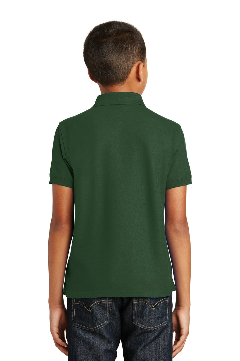 Port Authority Youth Core Classic Pique Polo - Deep Forest Green