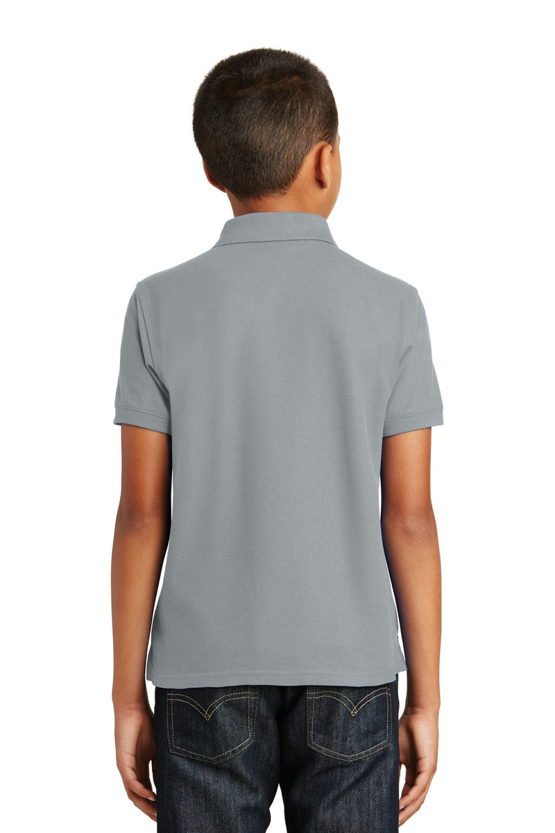 Port Authority Youth Core Classic Pique Polo - Gusty Grey