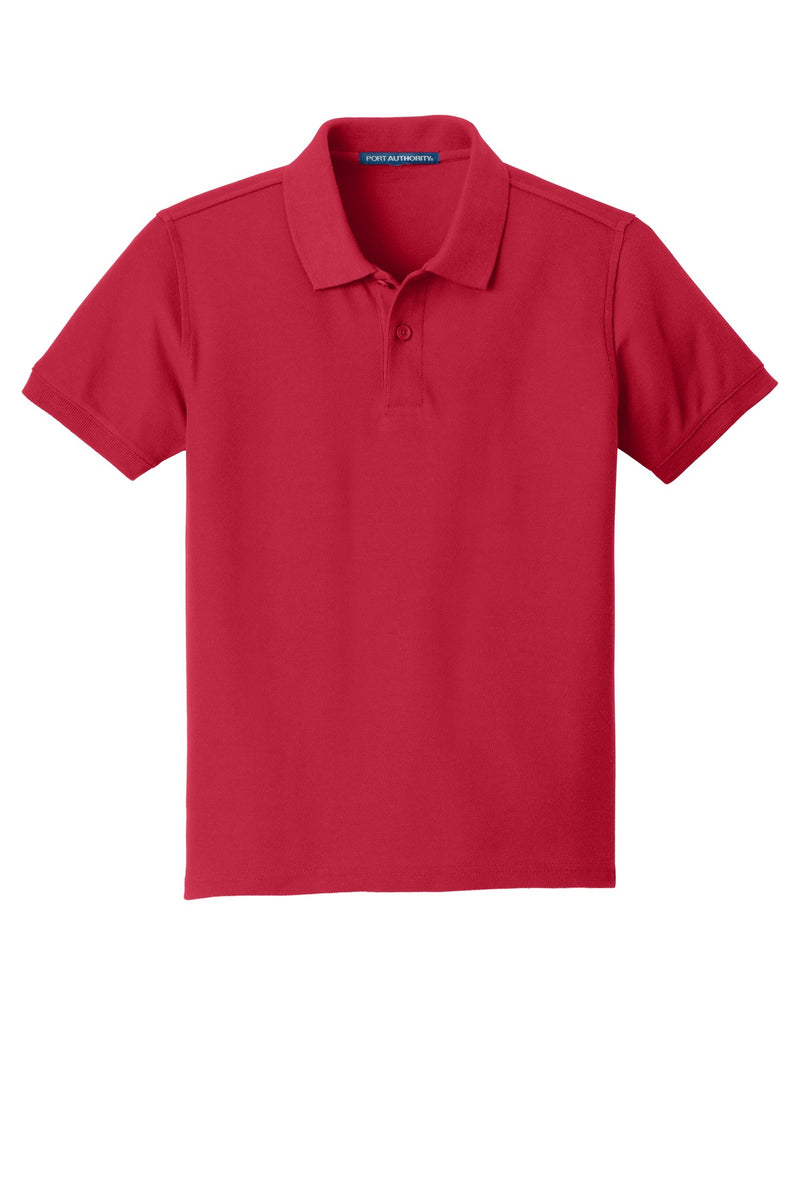Port Authority Youth Core Classic Pique Polo - Rich Red