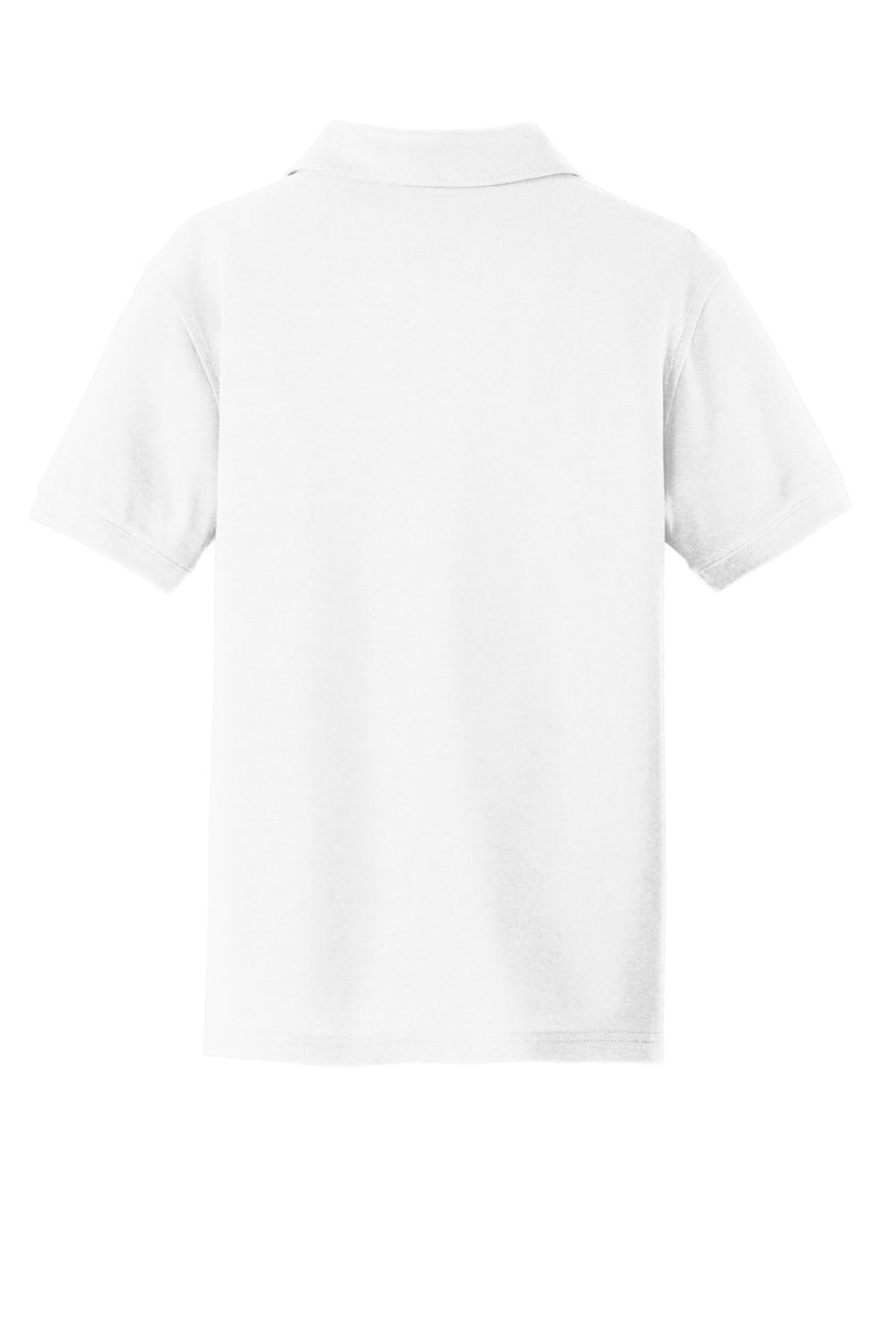 Port Authority Youth Core Classic Pique Polo - White