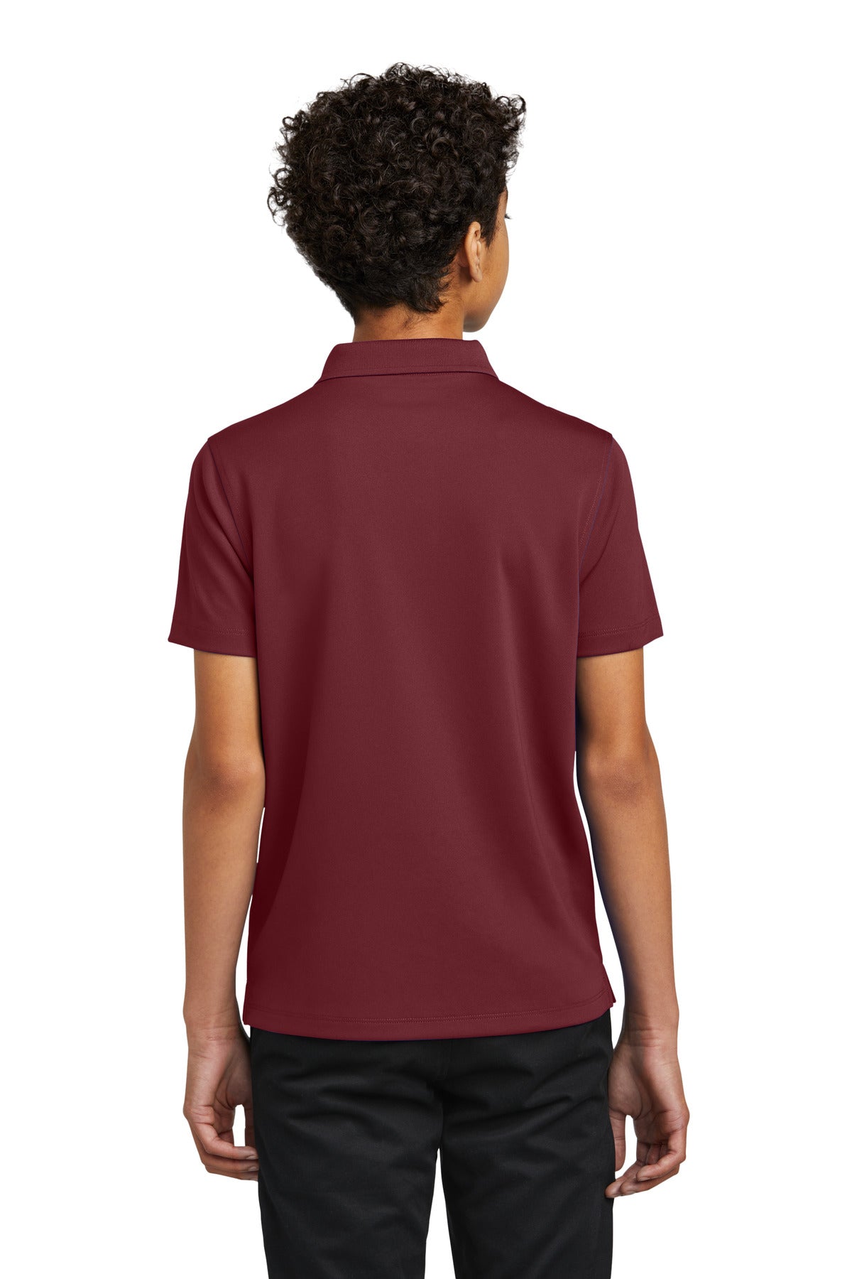Port Authority Youth Dry Zone UV Micro-Mesh Polo - Burgundy