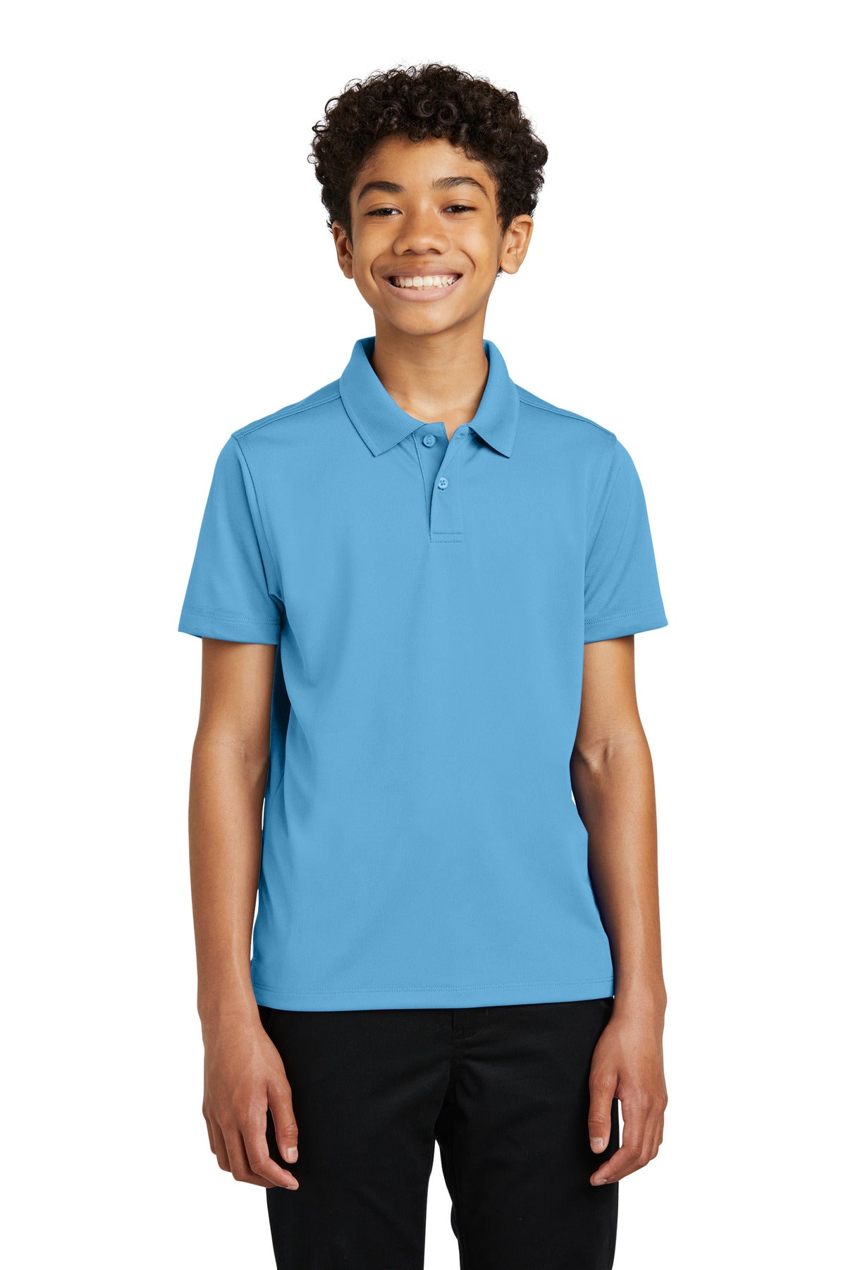 Port Authority Youth Dry Zone UV Micro-Mesh Polo - Carolina Blue