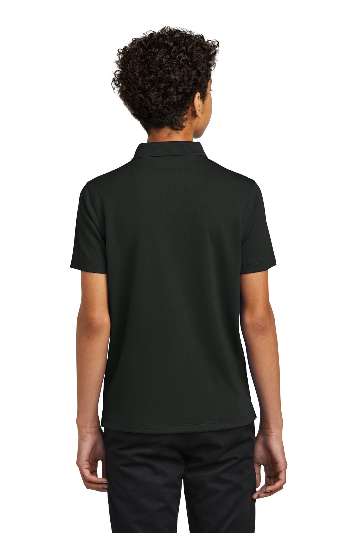 Port Authority Youth Dry Zone UV Micro-Mesh Polo - Deep Black