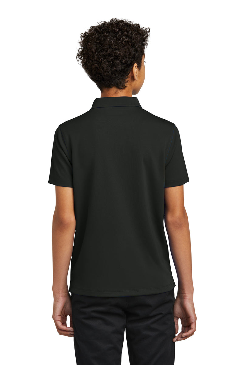 Port Authority Youth Dry Zone UV Micro-Mesh Polo - Deep Black