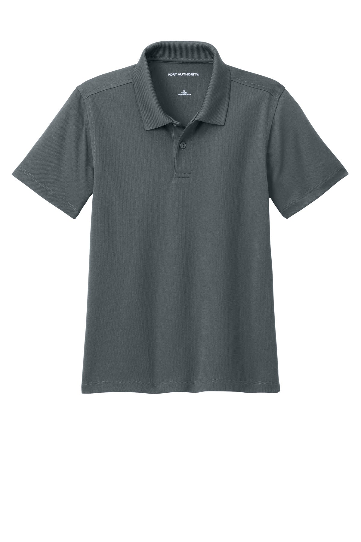 Port Authority Youth Dry Zone UV Micro-Mesh Polo - Graphite