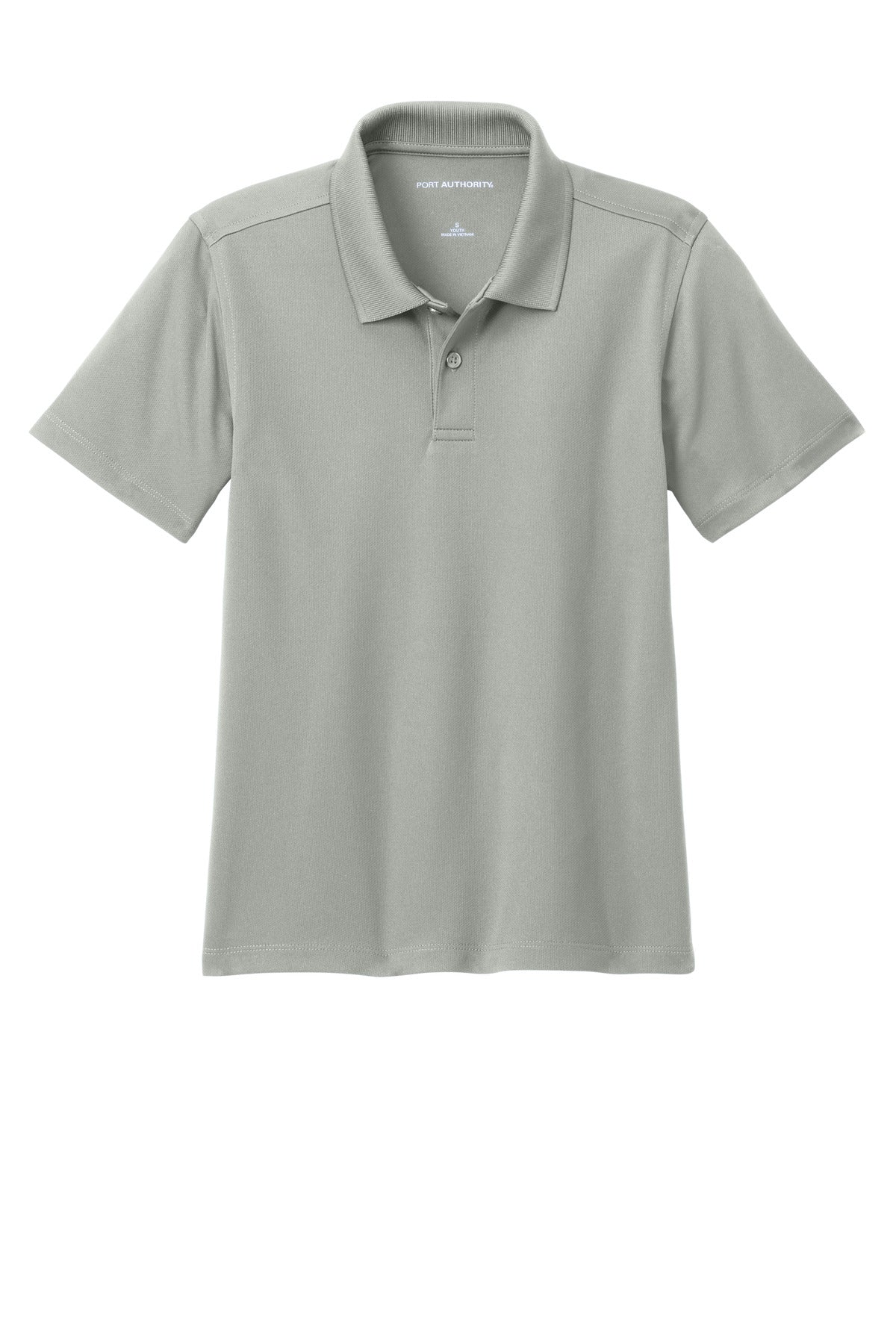 Port Authority Youth Dry Zone UV Micro-Mesh Polo - Gusty Grey