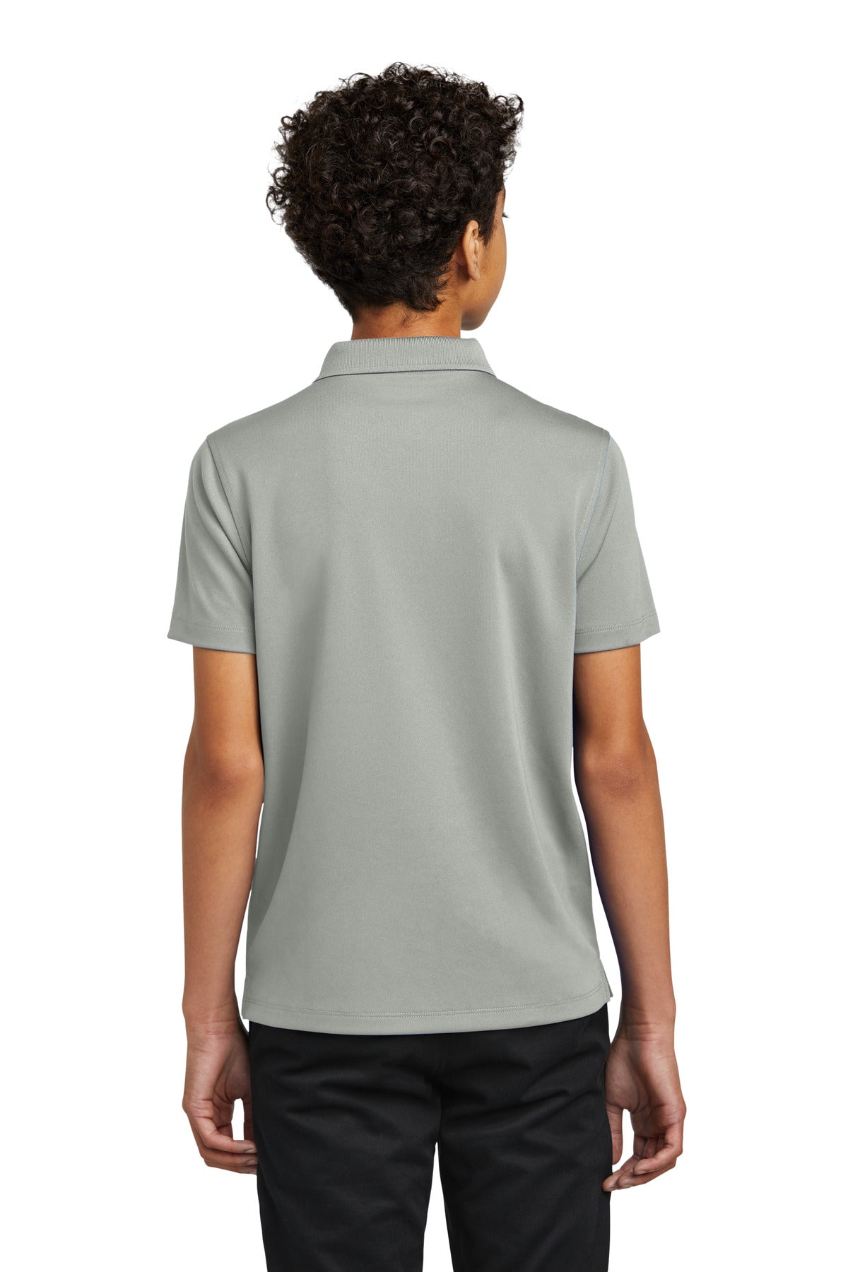 Port Authority Youth Dry Zone UV Micro-Mesh Polo - Gusty Grey