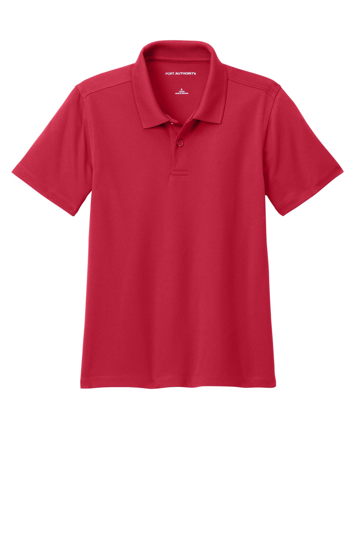 Port Authority Youth Dry Zone UV Micro-Mesh Polo - Rich Red