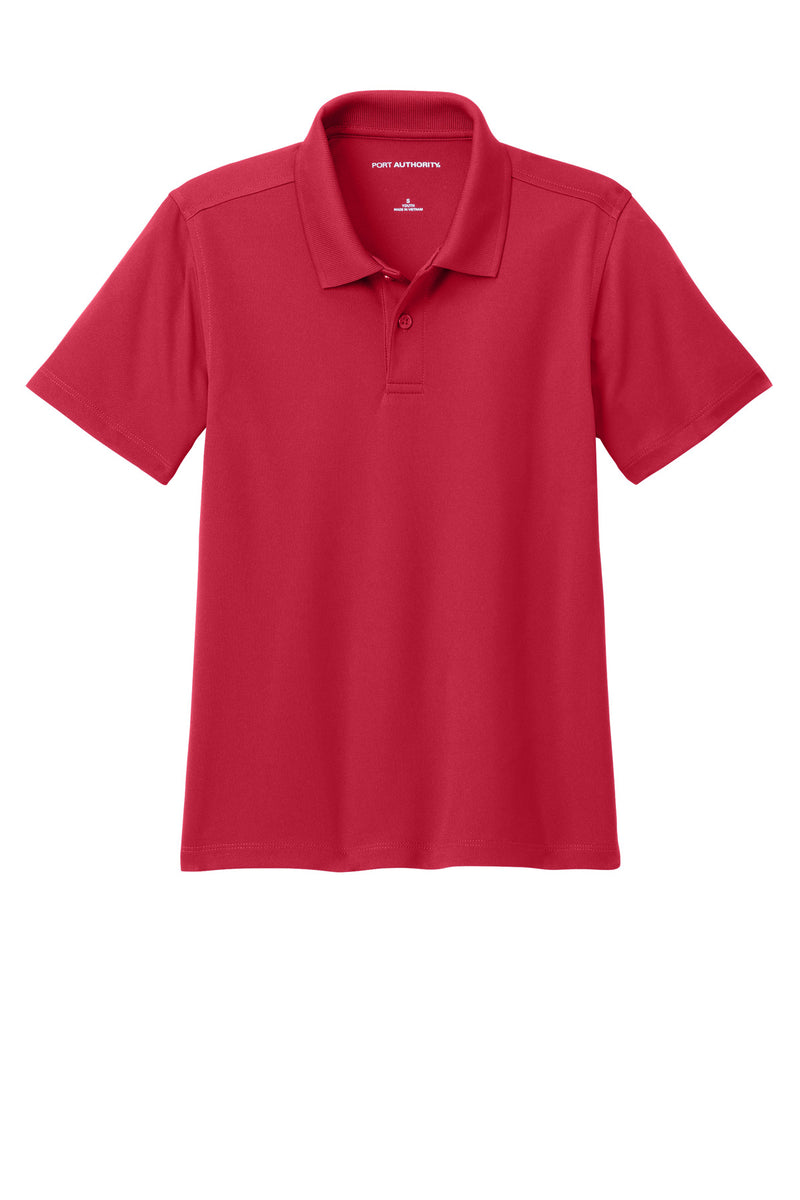 Port Authority Youth Dry Zone UV Micro-Mesh Polo - Rich Red