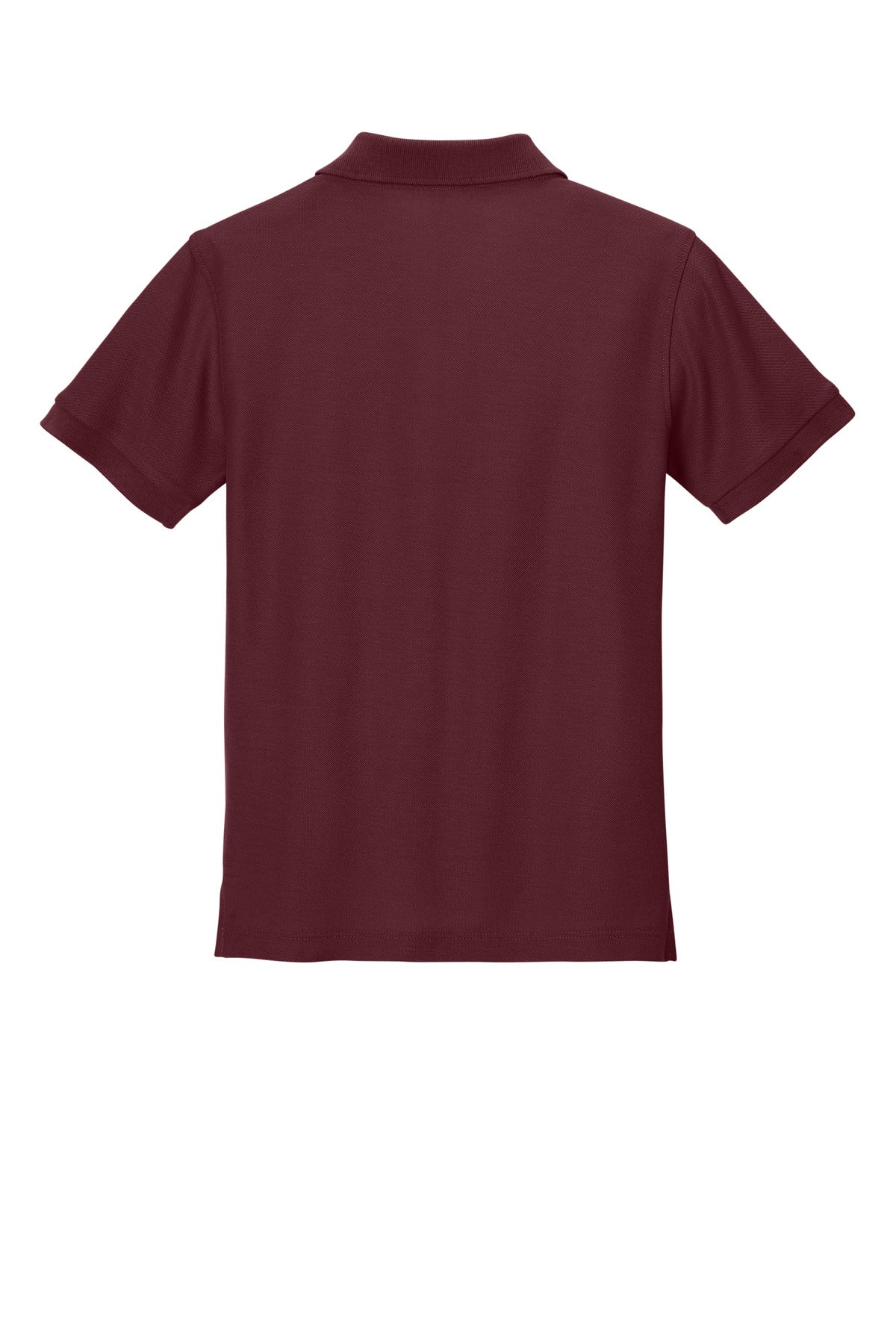 Port Authority Youth Wearever Signature Pique Polo - Burgundy