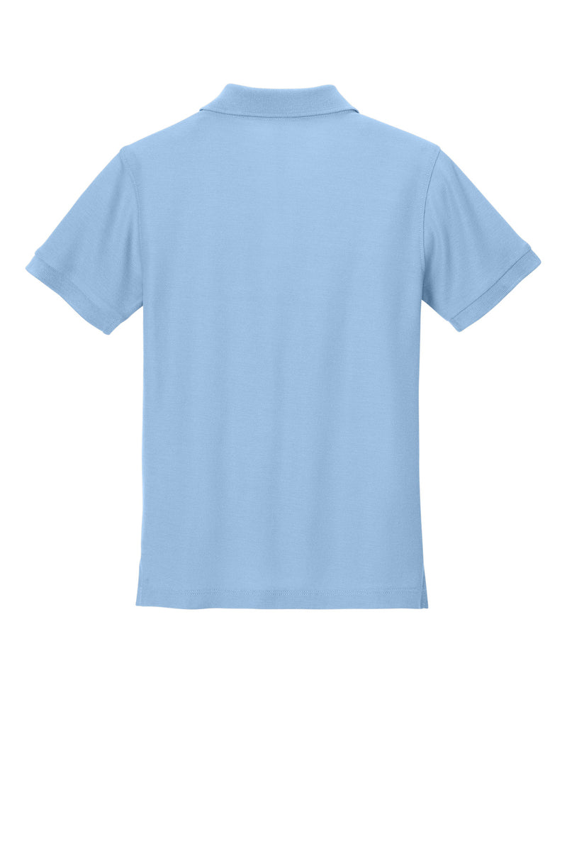 Port Authority Youth Wearever Signature Pique Polo - Cloud Blue