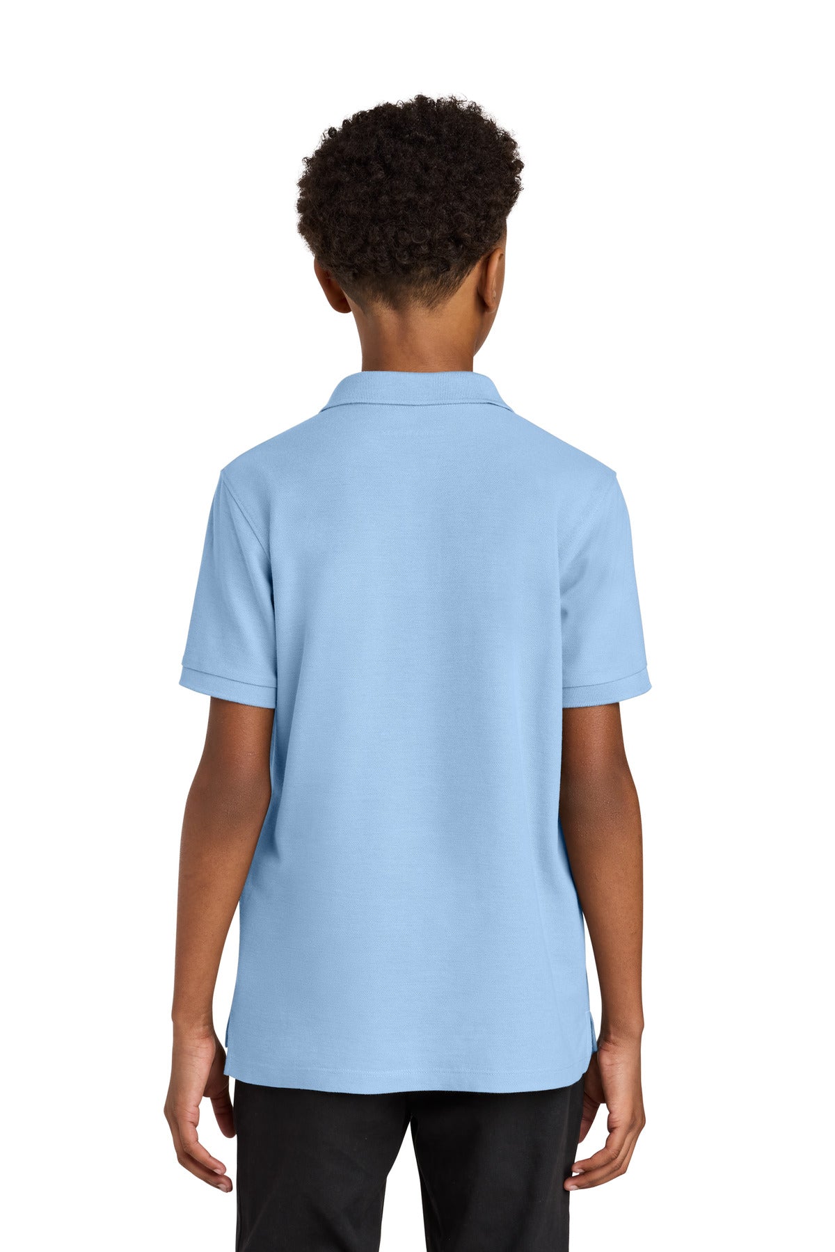 Port Authority Youth Wearever Signature Pique Polo - Cloud Blue