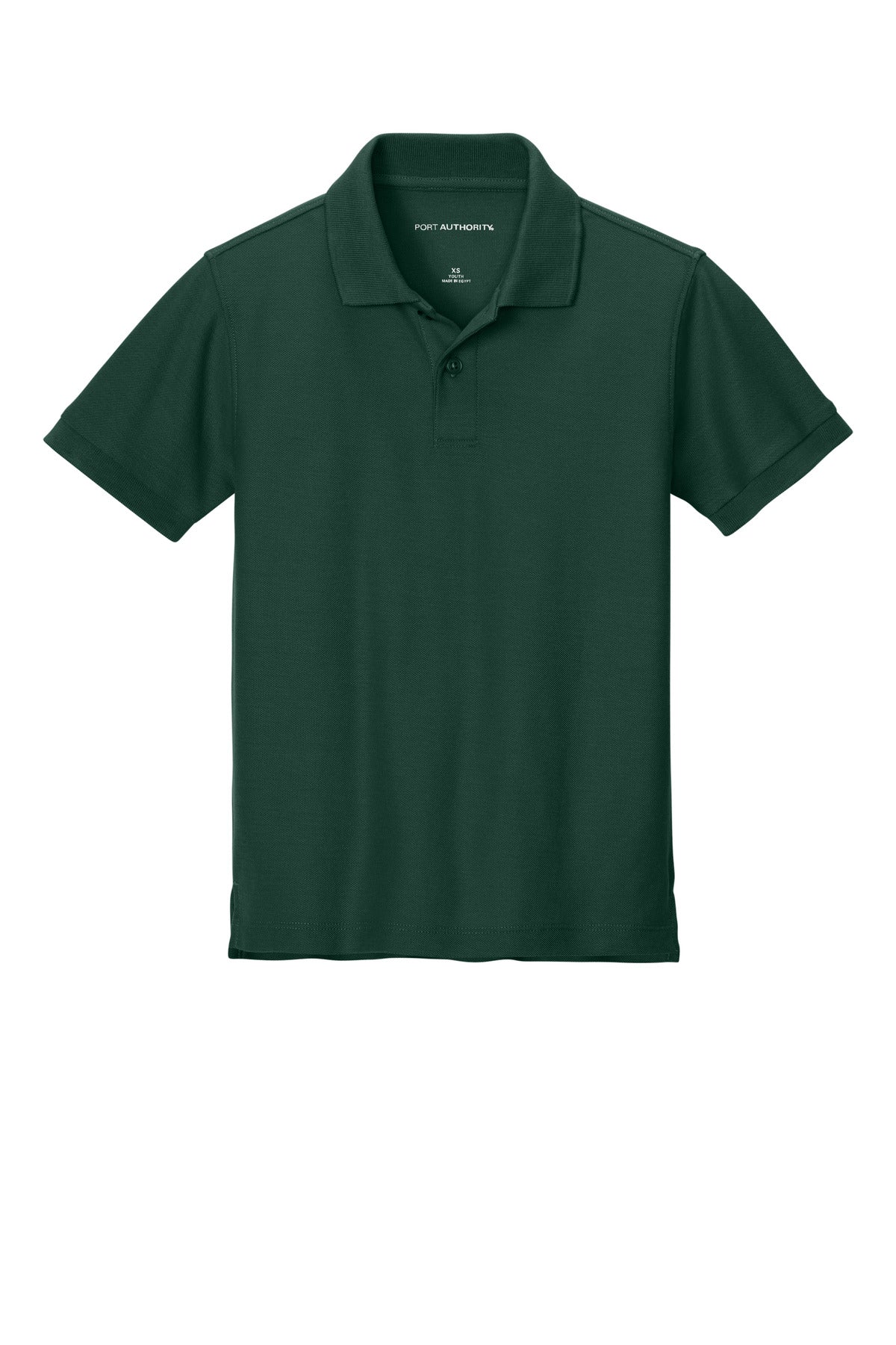 Port Authority Youth Wearever Signature Pique Polo - Dark Green