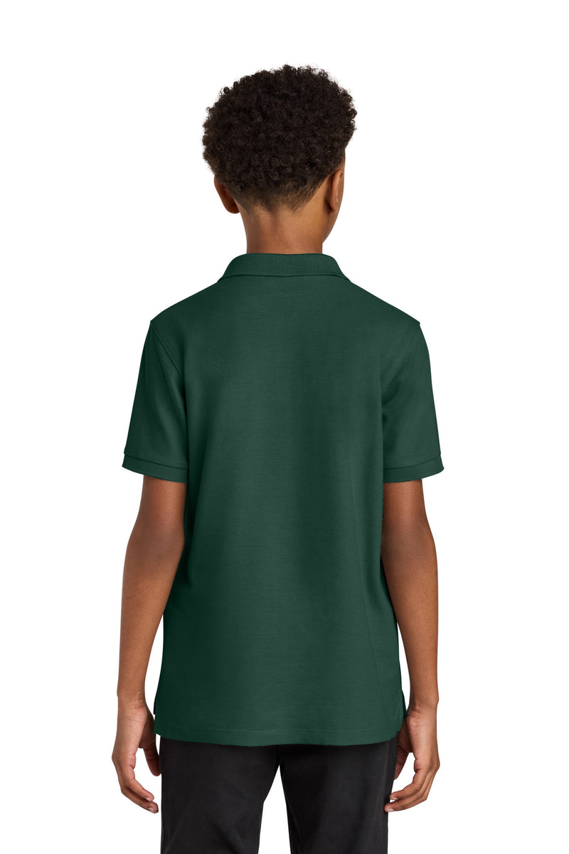 Port Authority Youth Wearever Signature Pique Polo - Dark Green