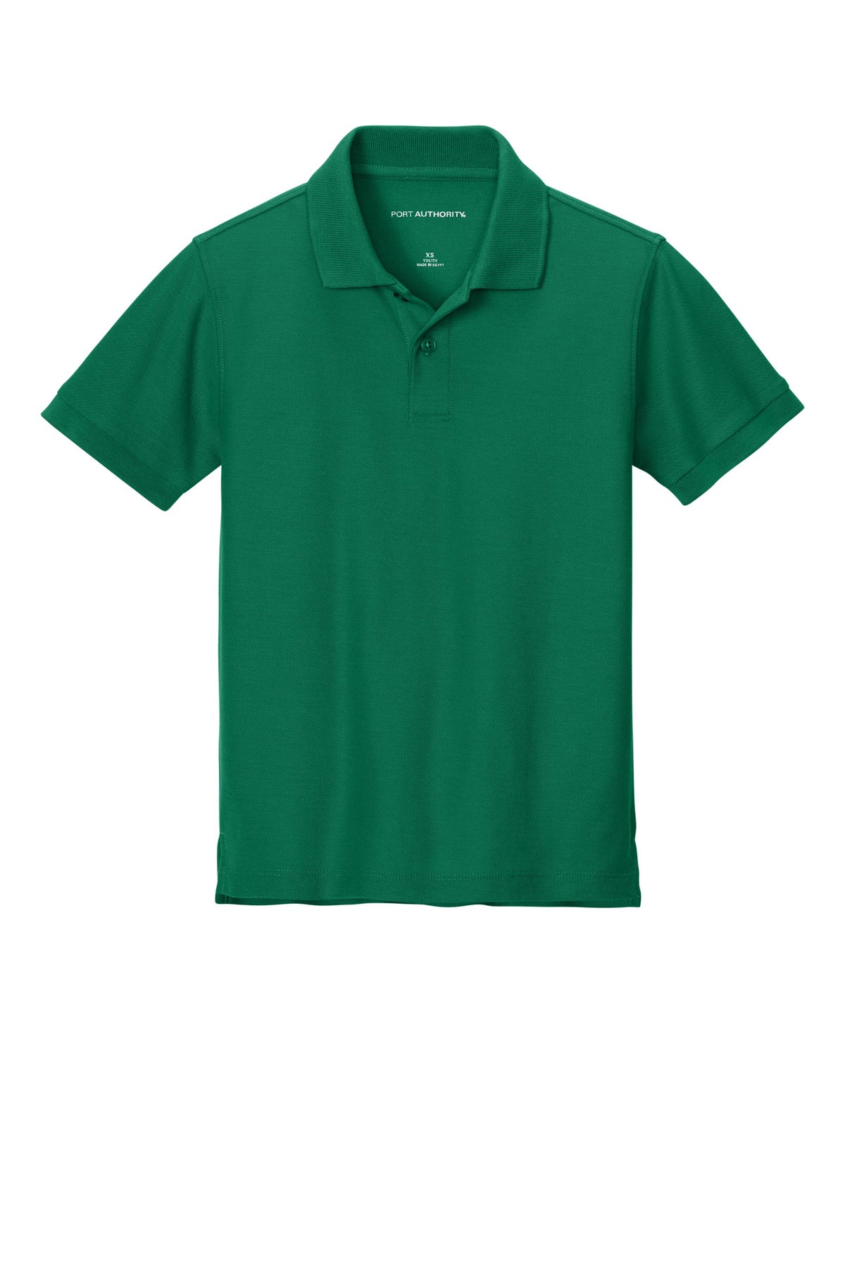 Port Authority Youth Wearever Signature Pique Polo - Kelly Green