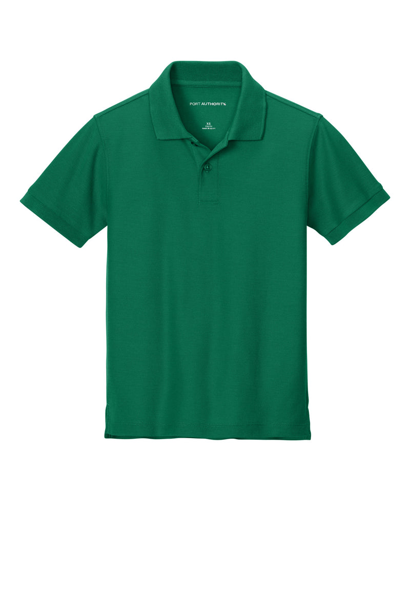 Port Authority Youth Wearever Signature Pique Polo - Kelly Green