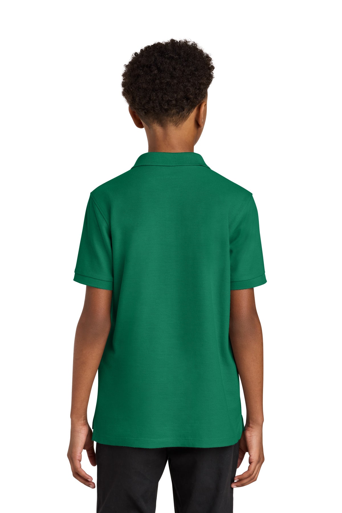 Port Authority Youth Wearever Signature Pique Polo - Kelly Green