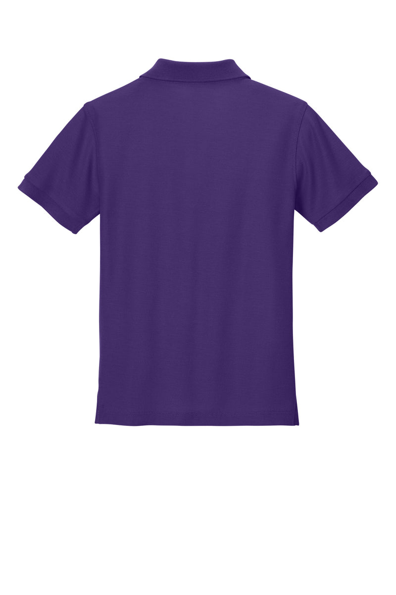 Port Authority Youth Wearever Signature Pique Polo - Prism Purple