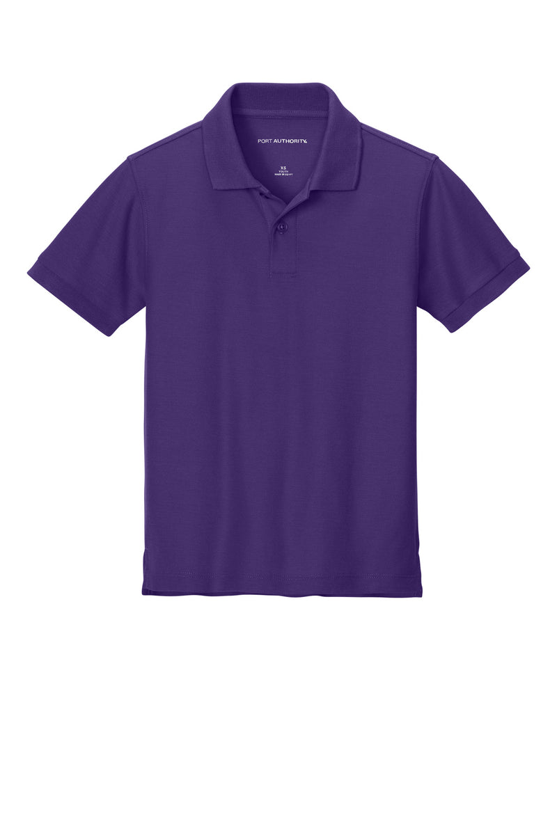 Port Authority Youth Wearever Signature Pique Polo - Prism Purple