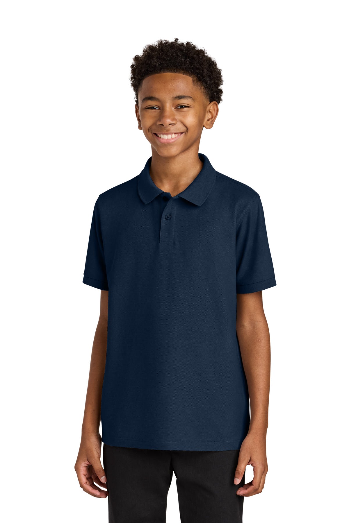 Port Authority Youth Wearever Signature Pique Polo - River Blue Navy