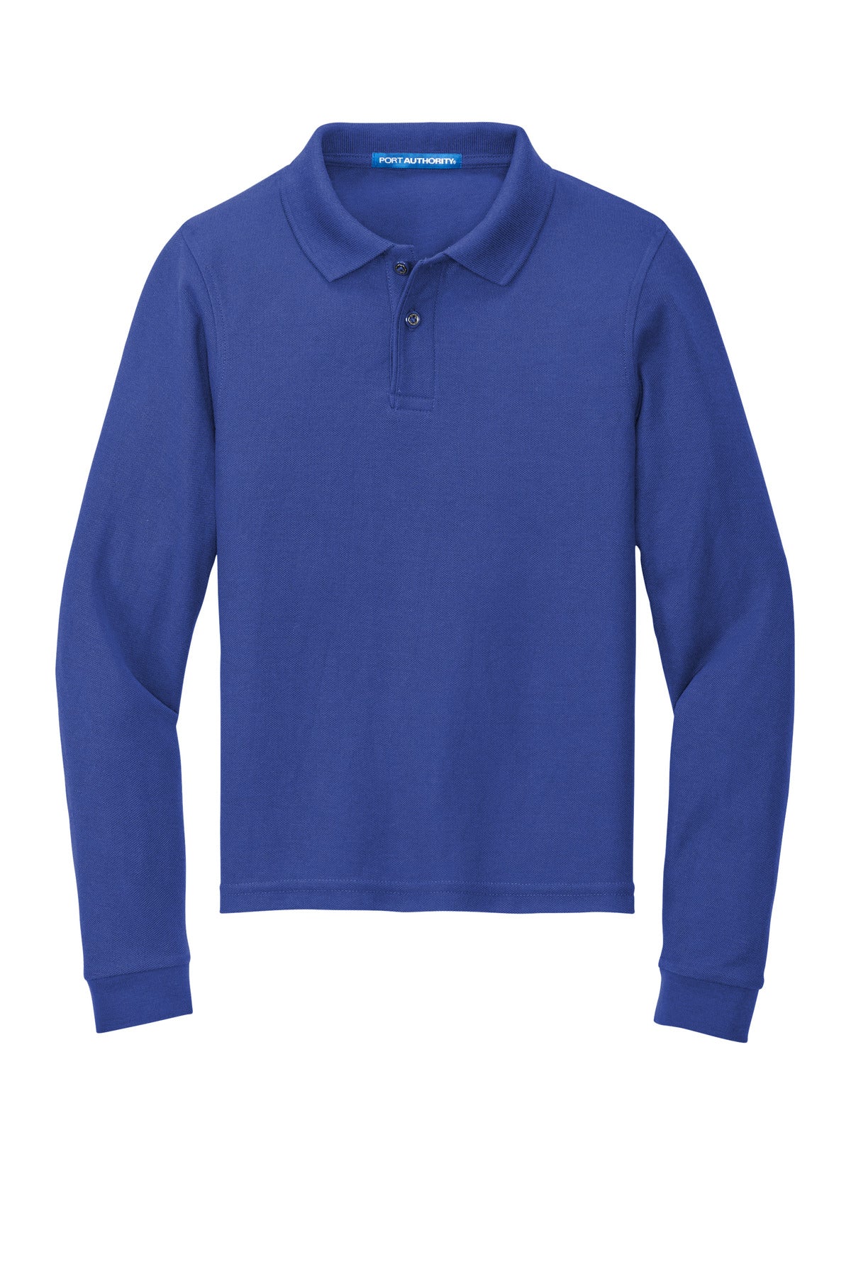 Port Authority Youth Long Sleeve Silk Touch Polo - Royal