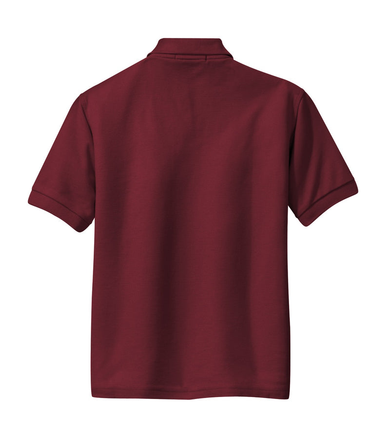Port Authority Youth Silk Touch Polo - Burgundy