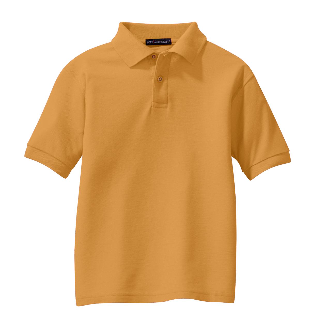 Port Authority Youth Silk Touch Polo - Gold