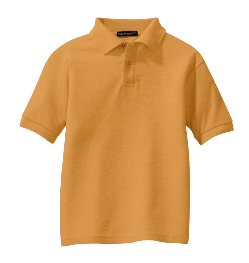 Port Authority Youth Silk Touch Polo - Gold
