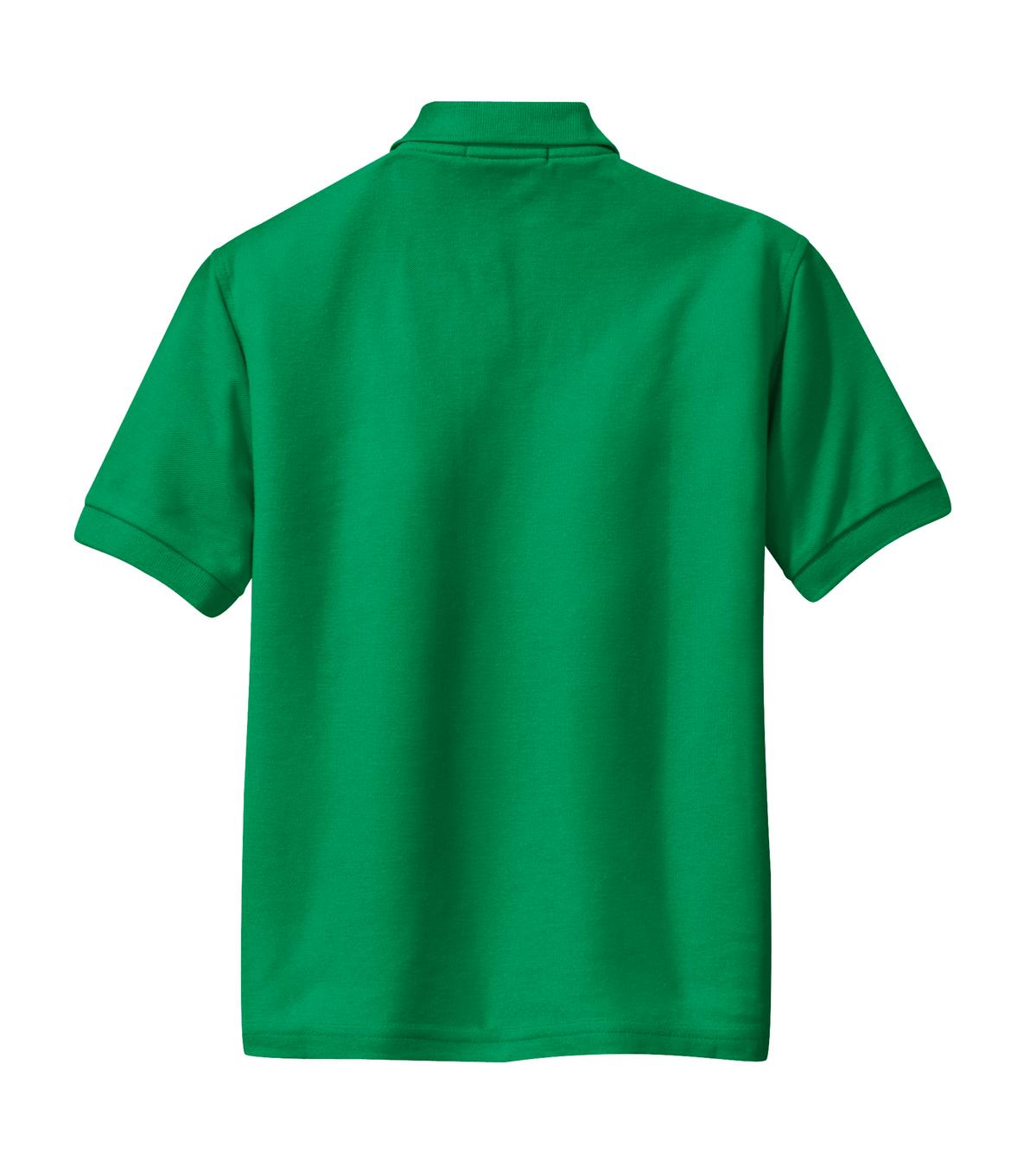 Port Authority Youth Silk Touch Polo - Kelly Green