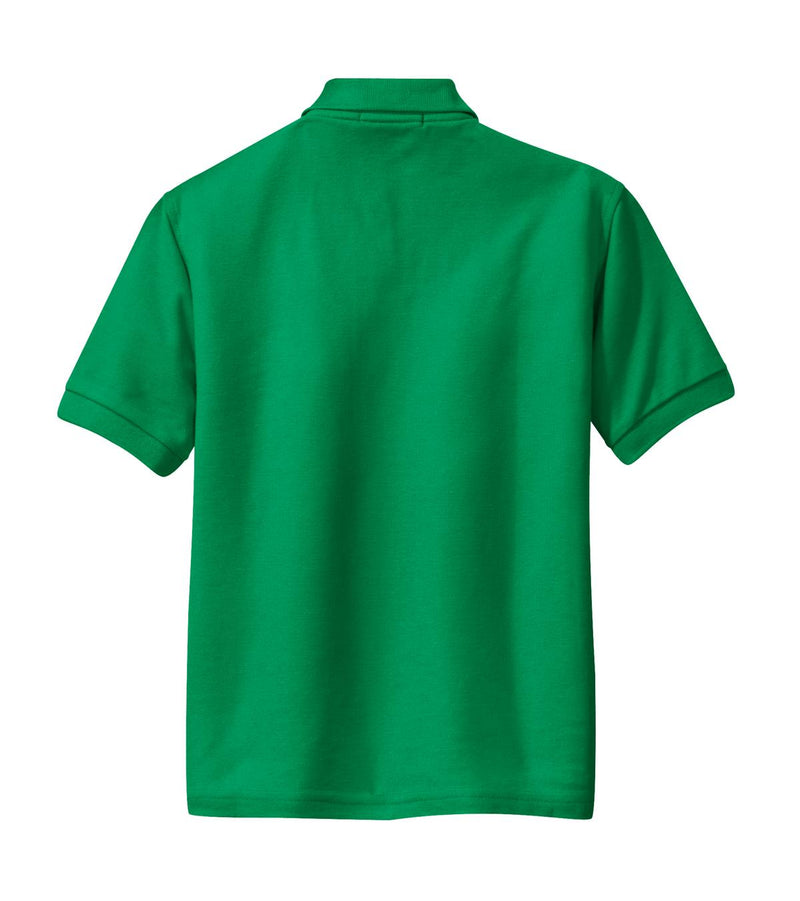 Port Authority Youth Silk Touch Polo - Kelly Green