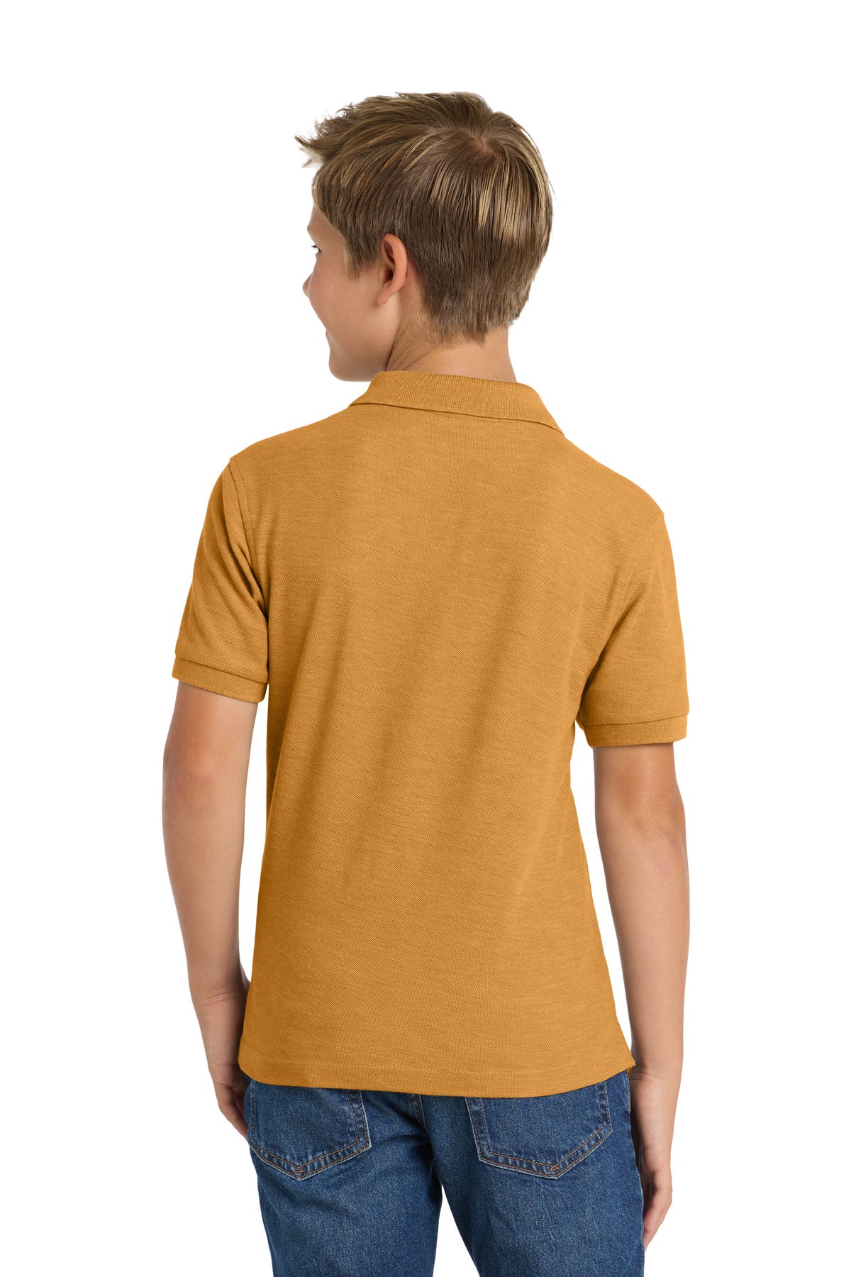 Port Authority Youth Silk Touch Polo - Gold