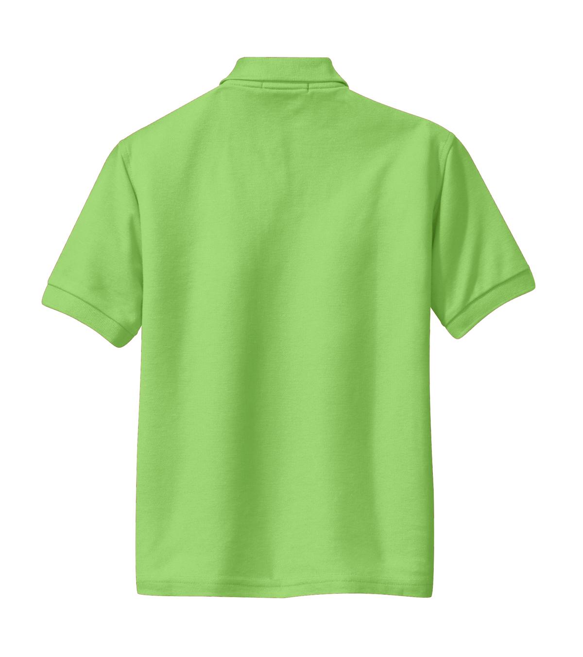 Port Authority Youth Silk Touch Polo - Lime