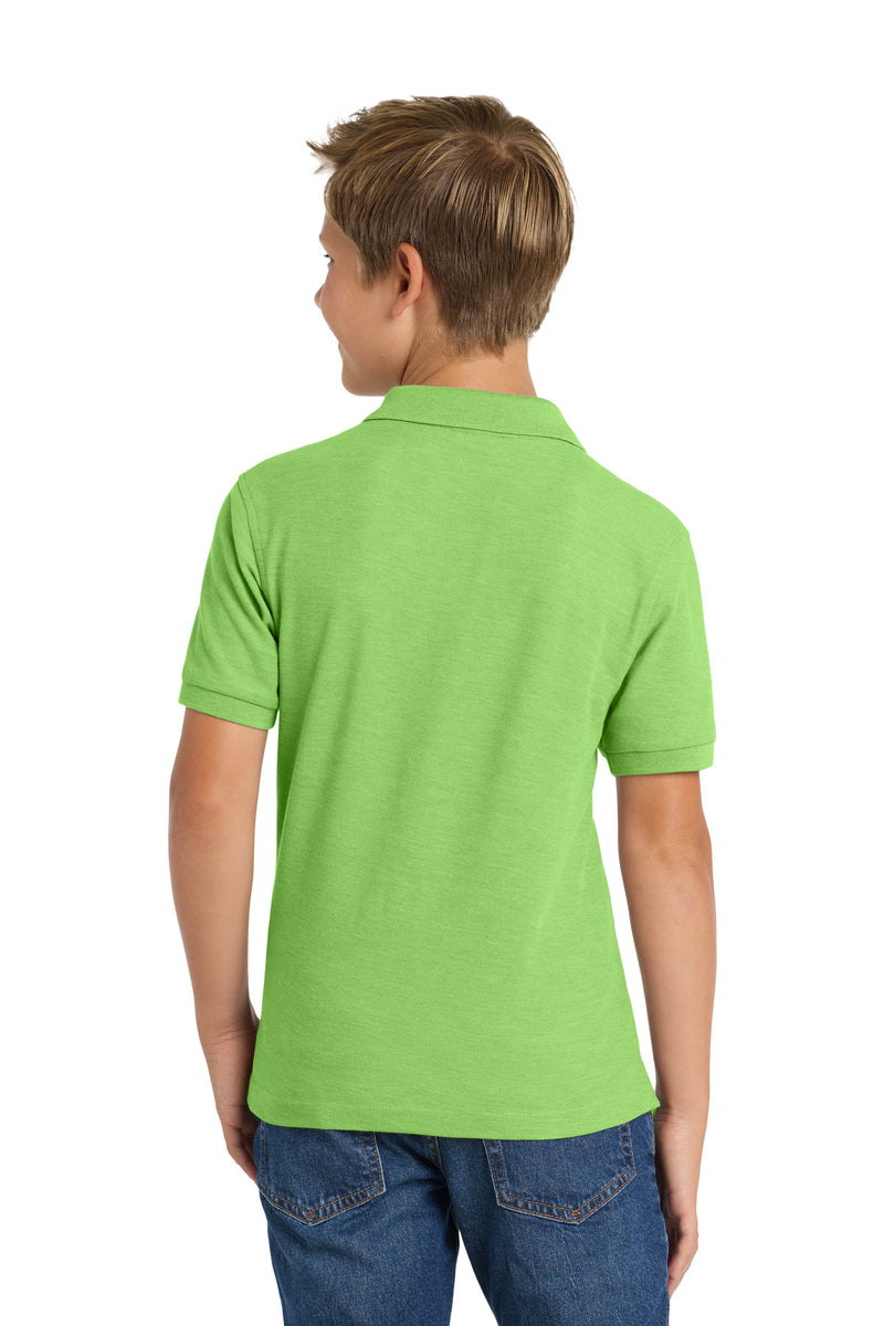 Port Authority Youth Silk Touch Polo - Lime