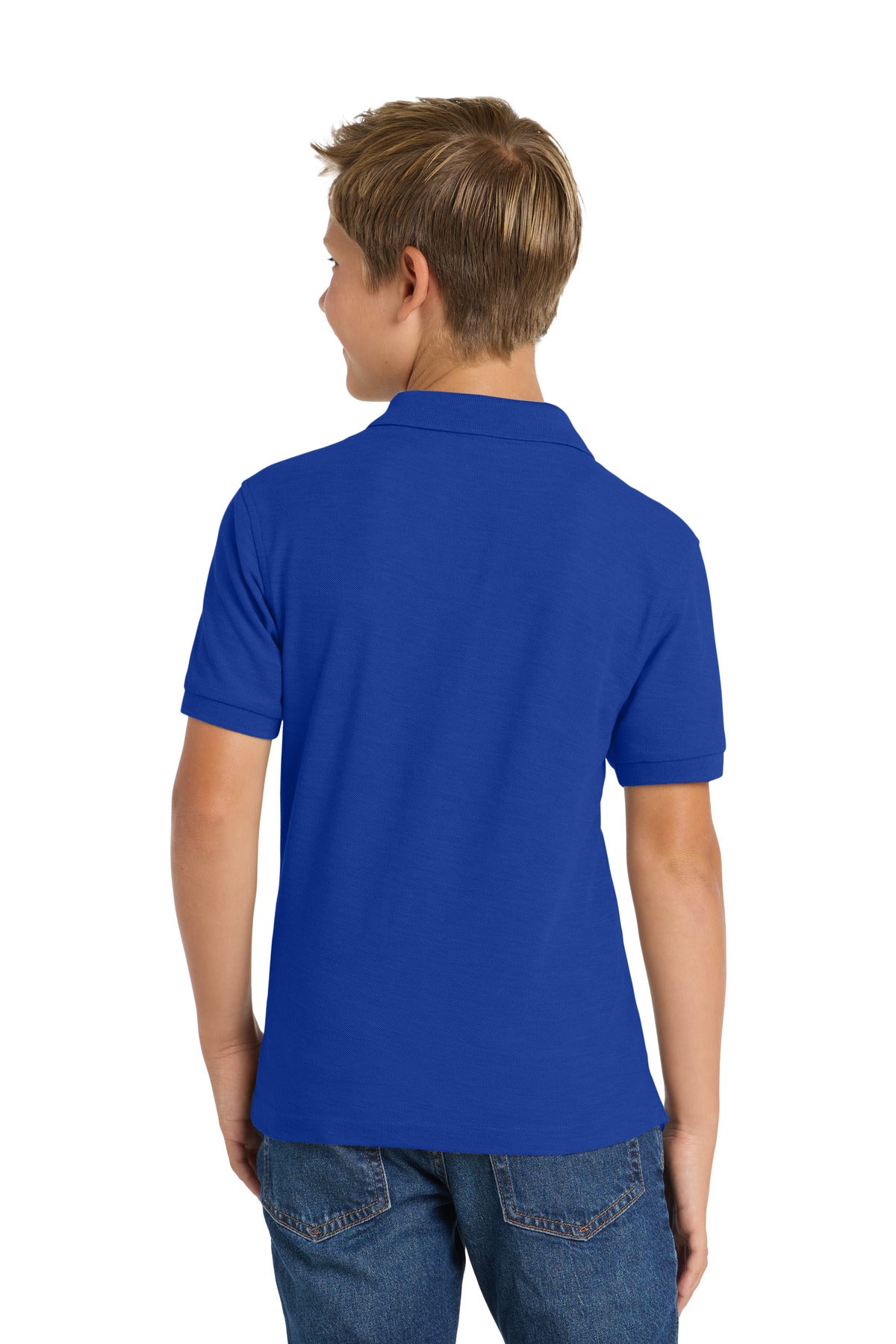 Port Authority Youth Silk Touch Polo - Royal